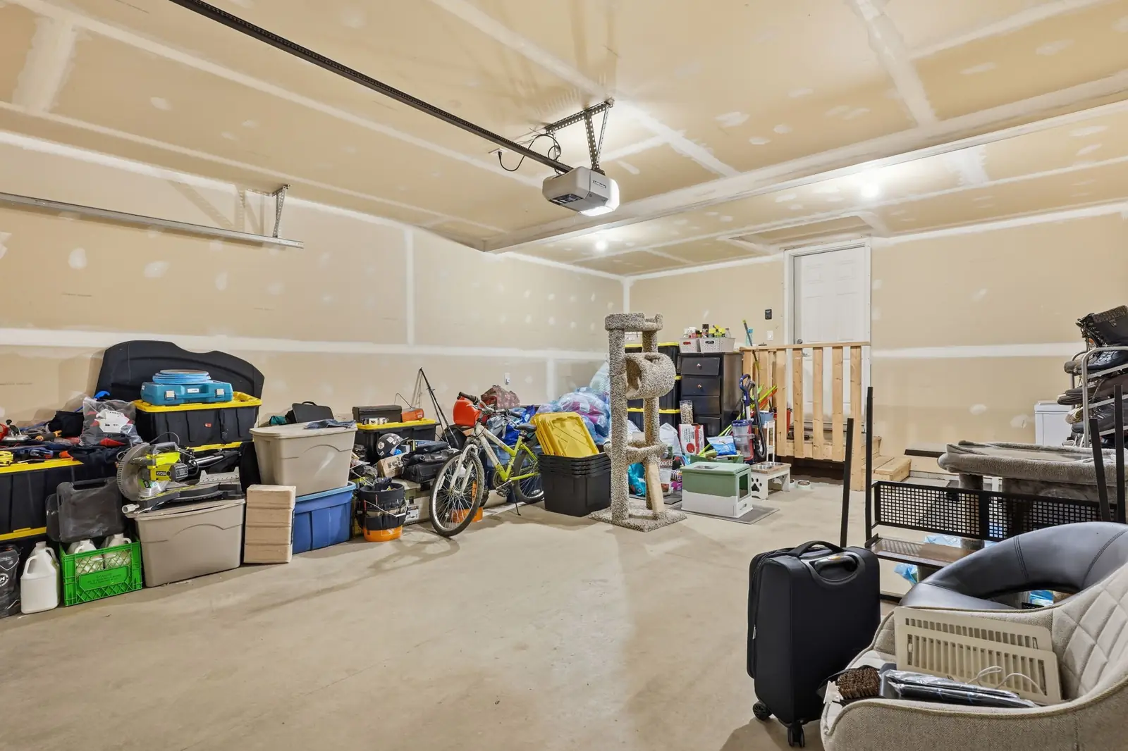 Insulated and drywalled double attached garage